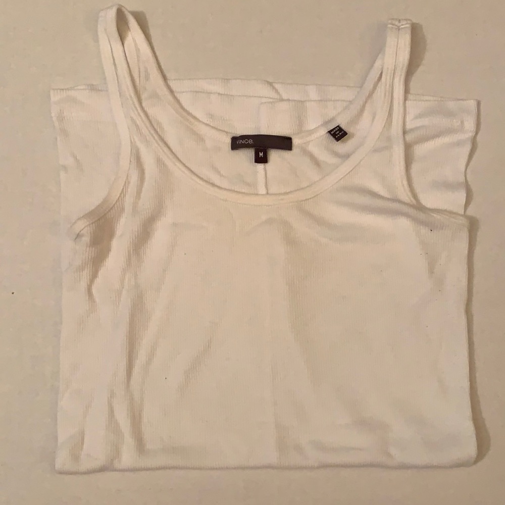 Vince white tank top. White beater